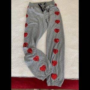 Grey Heart Lounge Joggers
